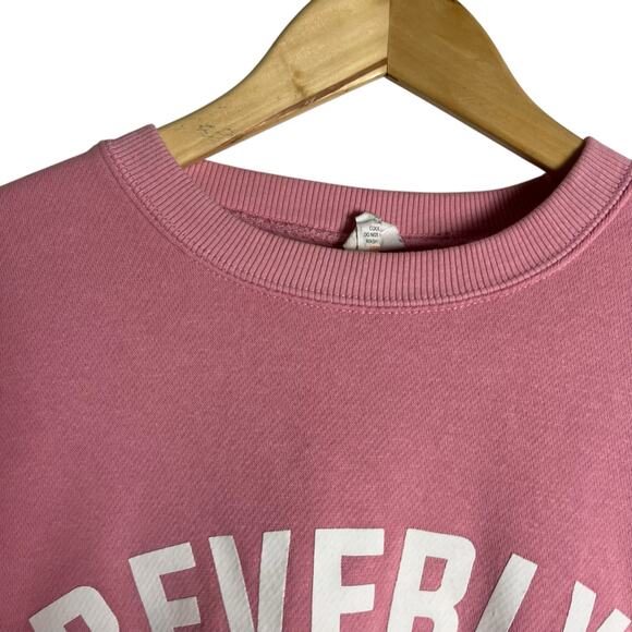 Departure Beverly Hills Pink Crewneck Graphic Long Sleeve Pullover Sweatshirt M - Picture 4 of 11